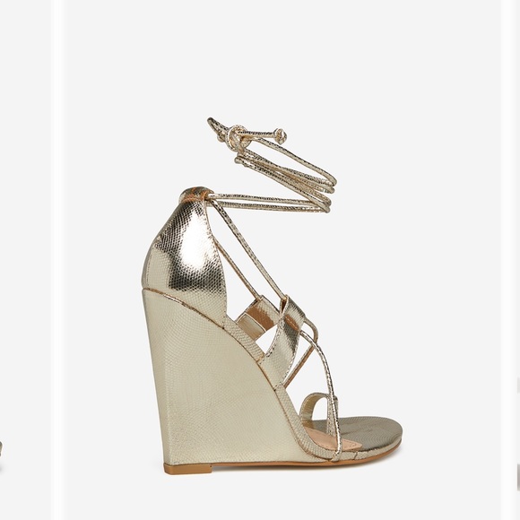 Lakyta Lace Up Wedge - Picture 4 of 10